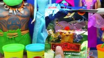 LEARN COLORS Play Doh Sparkle Disney Princess Moana Elsa Anna Rapunzel Maui Nursery Rhymes