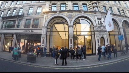Muted response for new iPhone 8 at flagship Apple store in London