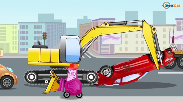 Мультики для детей Сборник 60 Минут - Экскаватор, Грузовик и Кран - Строительные Машинки Часть 4