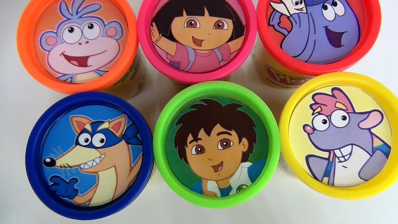 NICK Jr. DORA THE EXPLORER, Learn Colors with Play-doh, Toy Surprises, Go Diego Go! Boots / TUYC