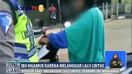 Heboh Video di Medsos Ibu Ngamuk kepada Polisi saat Melanggar Lalu Lintas