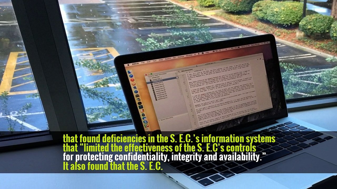 S.E.C. Says It Was a Victim of Computer Hacking Last Year
