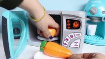 Play@Home Microwave Oven Toy Play-Doh Just Like Home Toy Cutting Food Cooking Playset Toy Videos