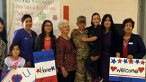 Soldier Surprises Little Sister at School