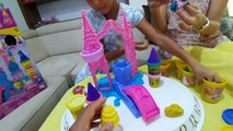 Play Doh Prenses Kalesi , Dedemizin evinde play doh oynuyoruz, eğlenceli çocuk videosu