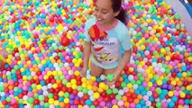 Giant Ball Pit Pool Toy Challenge Surprise Eggs Mashems Shopkins Num Noms Prizes