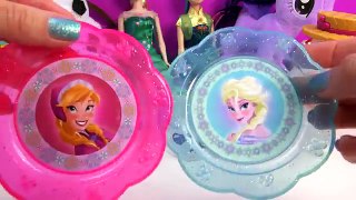 Disney FROZEN FEVER ANNA, ELSA Birthday Party Dolls, OLAF Summer Tea Set Party // Toys Unl