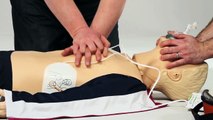 How to perform CPR & use an iPAD AED (defibrillator) - demonstration in real time