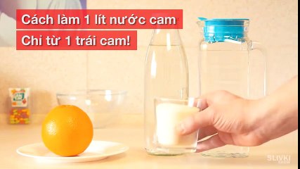 Cách vắt 1 lít nước cam chỉ từ 1 trái cam