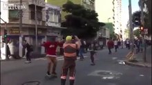 Car Ploughs into group of Brazilian Skateboarders during SkateDay
