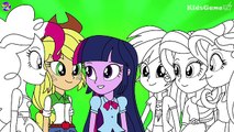 Equestria Girls Coloring - My Little Pony Coloring Book - Friends Together - KidsGame TV