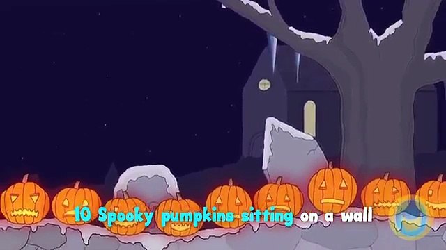 10 Spooky Pumpkins Counting Song | Classic Nursery Rhyme Sing-along with Lyrics!