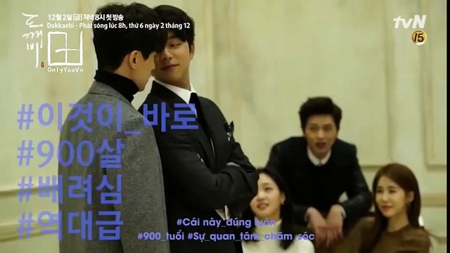 Cặp đôi nam thần Goblin còn tình hơn bạn diễn nữ trong hậu trường chụp ảnh.