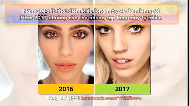 8 xu hướng trang điểm và kiểu tóc bị thay thế vào năm 2017