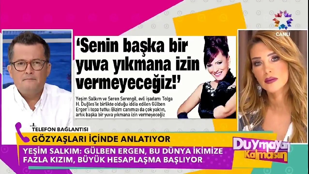 Yeşim Salkım Gülben Ergen�e Canlı Yayında Küfür Etti Dailymotion Video