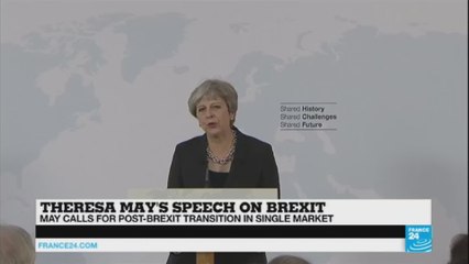 PM May gives Brexit speech