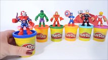 Massinha Play Doh Surpresa Vingadores Homem de Ferro Hulk Thor Play Doh Avengers Surprise