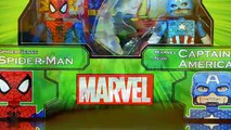 Best of Marvel Minimates Series 3 w/ Spider-Man Iron Fist Captain America & Power Man Set 1