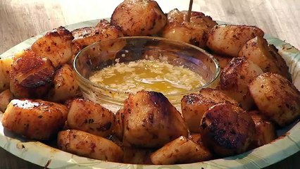 Scallops on the grill by the BBQ Pit Boys