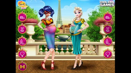 Ladybug and Elsa Pregnant BFFS - Miraculous Ladybug and Frozen Elsa Cartoon Game - Episode for Kids
