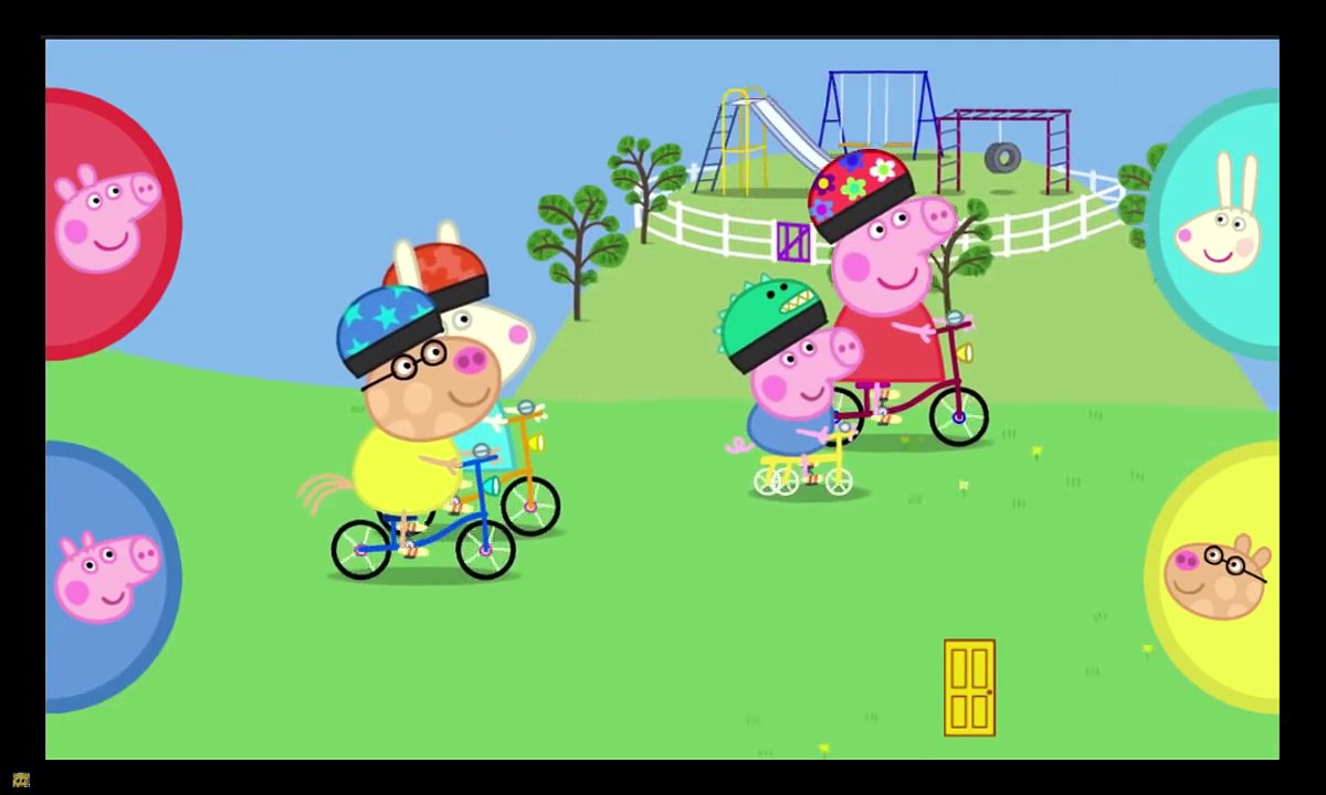 Peppa Pig Sports Day-English-bike race-running-tug of war-ice cream making Peppa Свинья 粉红猪小妹