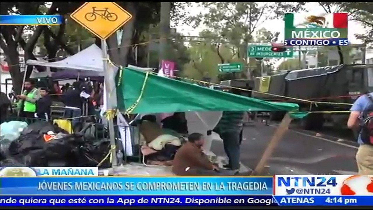 Lucha contra el tiempo para rescatar sobrevivientes que permanecen bajo los escombros tras sismo de 7.1 en México