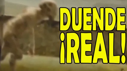 Duende real capturado en un estacionamiento