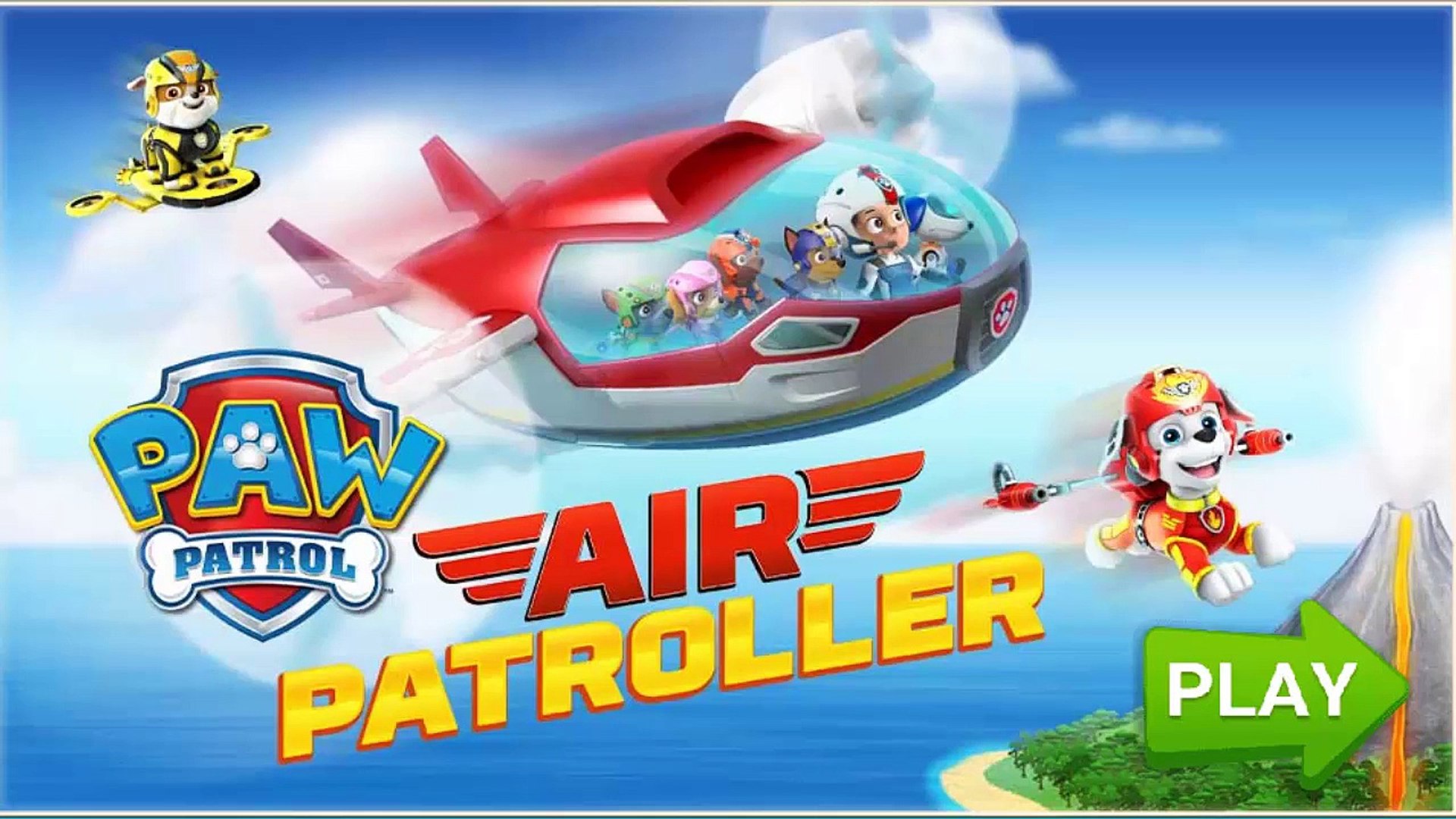 Stifte bekendtskab spids Vise dig Paw Patrol Air Patroller - All Paw Patrols Puppies Ride - NickJr Best New  Games - video Dailymotion