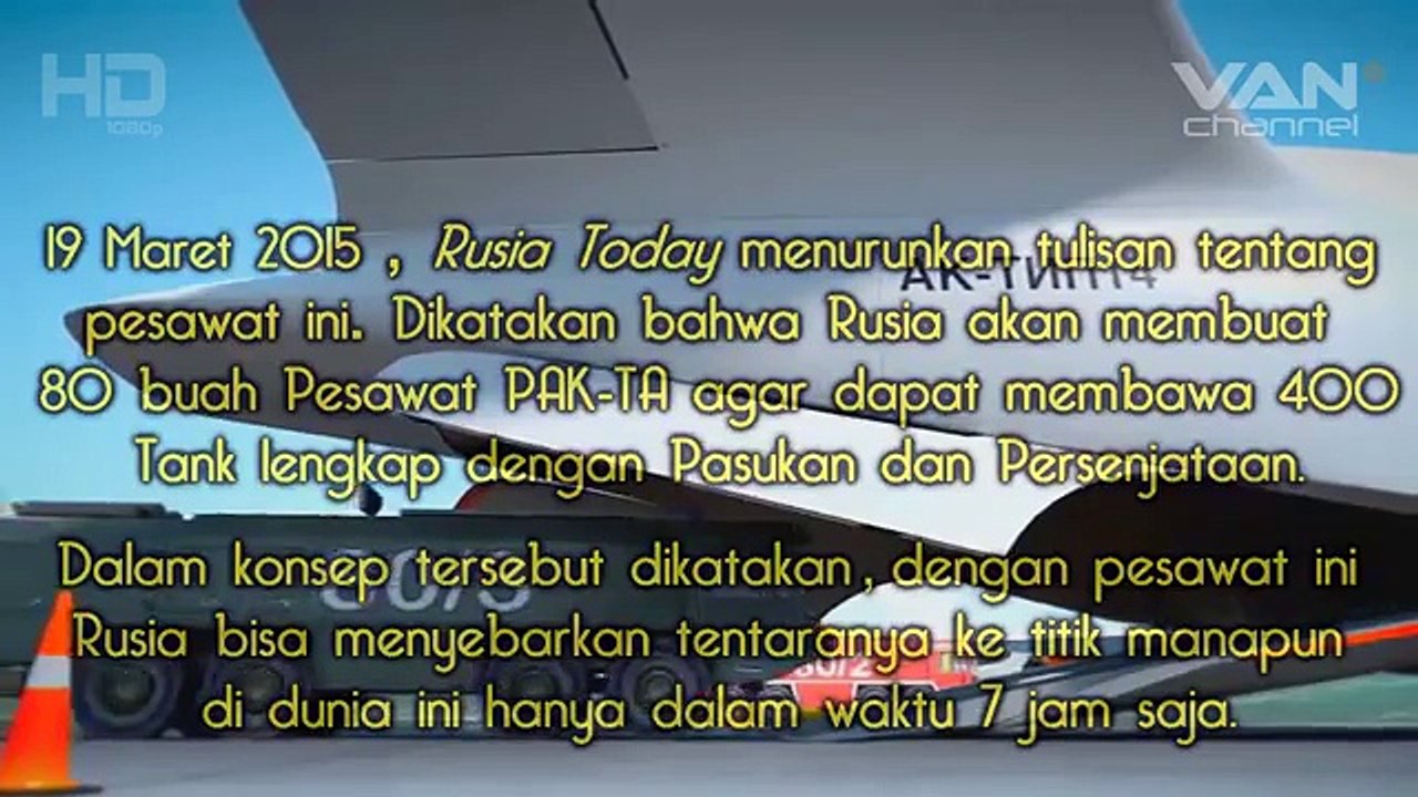 Pesawat SUPERSONIC Rusia ● Mampu angkut 5 Tank !!