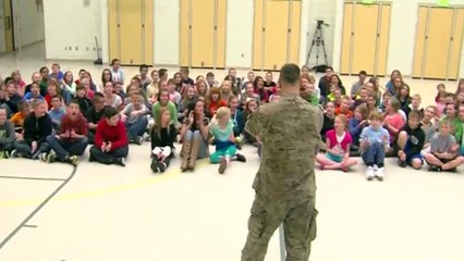 Lehi Airman Pulls off 'Operation Surprise' With 4 Pleased Daughters
