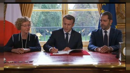 下载视频: Macron tartışmalı Çalışma Yasası Reformu'nu onayladı