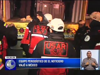 Equipo Periodístico de Tc viajó a México con Bomberos de Ecuador