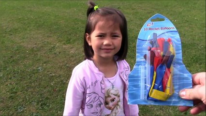 ROCKET BALLOONS VIDEO GREAT OUTDOOR FUN TOYS FOR KIDS