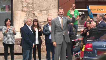 El Rey visita la central hidráulica de La Malva