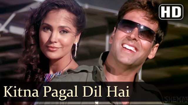 Kitna Pagal Dil Hai (Full HD Song) Andaaz Songs | Akshay Kumar | Lara Dutta | Kumar Sanu | Love Song