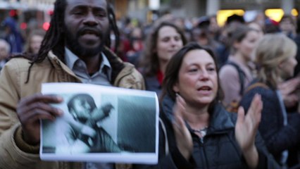 Manifestation contre la politique d'immigration de Theo Francken