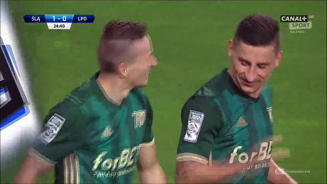 1-0 Róbert Pich Goal Poland Ekstraklasa - 22.09.2017 Slask Wroclaw 1-0 Lech Poznan