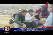 Cusco: adolescente escapa de secuestro y captores la hieren con un cuchillo
