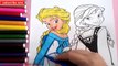 frozen colouring pages : How to color elsa colouring pages , coloring pages for girls , learn colors