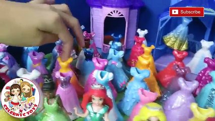 63 Different MAGICLIP DISNEY Princess Fashion Dresses Cinderella Ariel Belle Aurora Glitter Putty