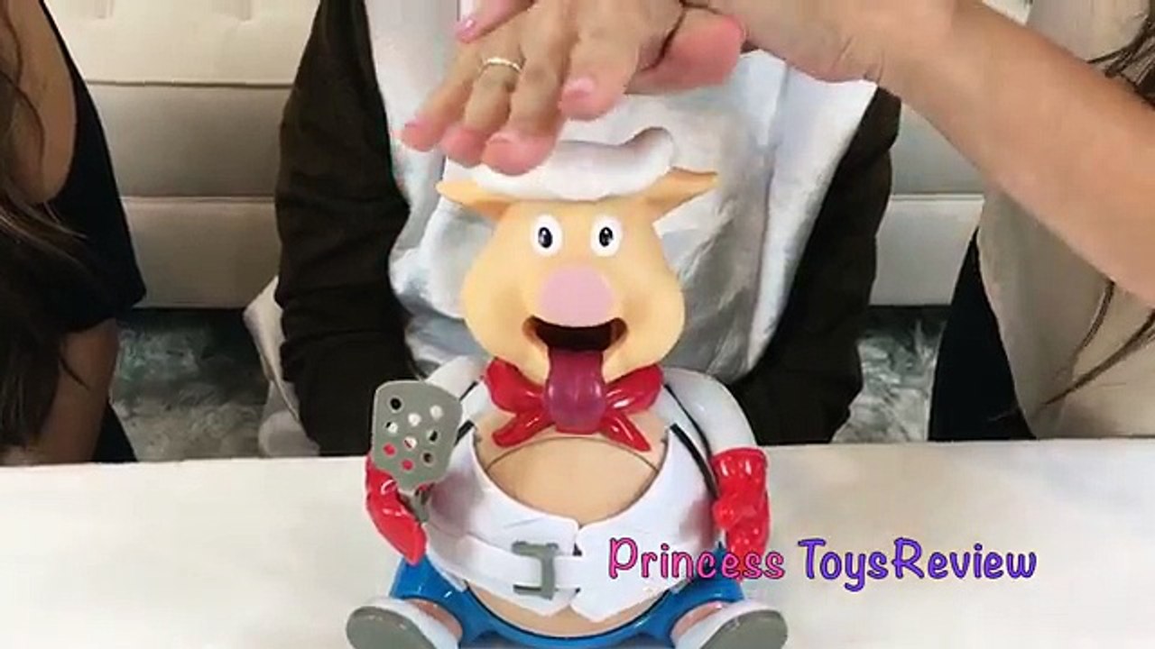 Princess ToysReview Pop the Pig Game Family Fun Disney Olaf Shopkins Blind Bag Toy Egg Surprise