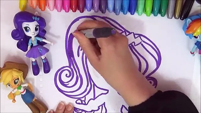 MLP My Little Pony Equestria Minis Speed-Color! EG Minis Rarity, Pinkie Pie, MLP Coloring Art