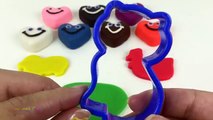 Play Dough Smiley Hearts with Shapes Molds Fun and Creative for Kids