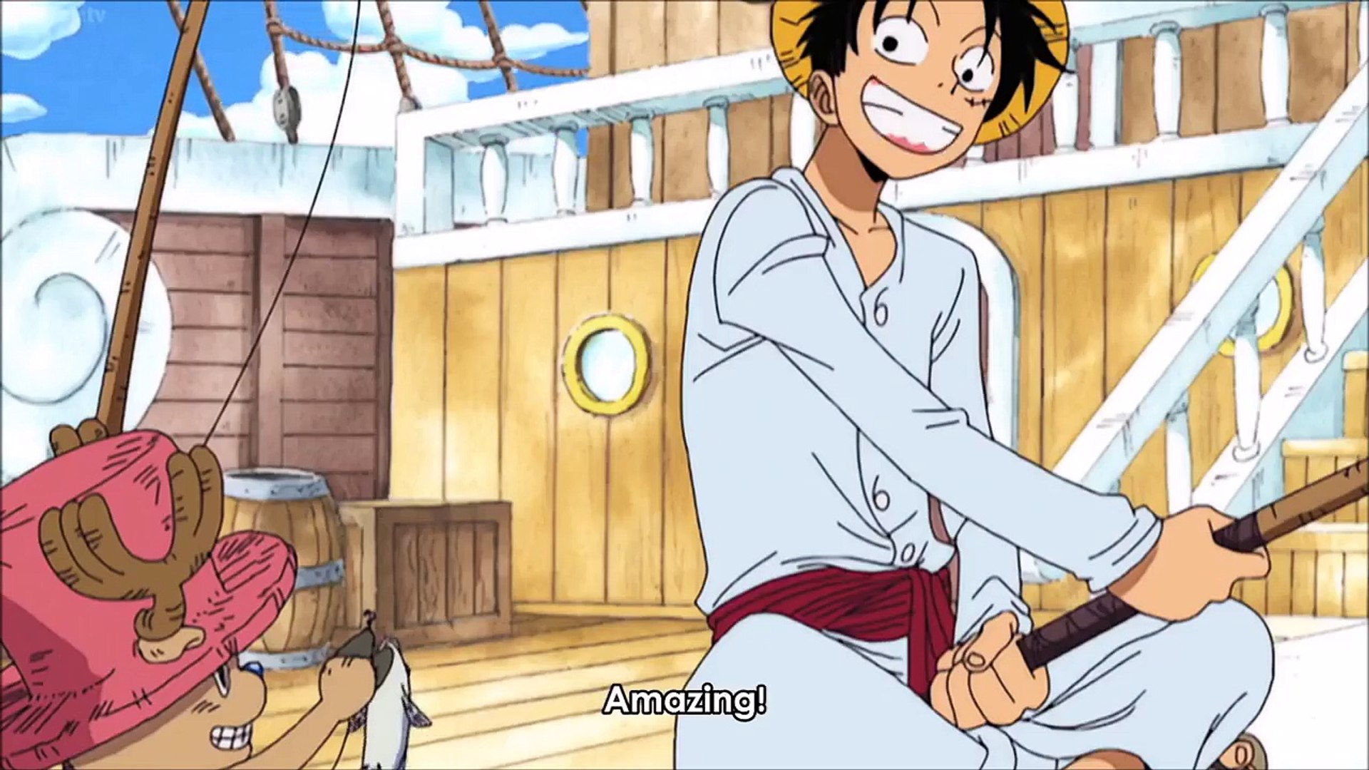 Luffy Catches A Huge Turban Shell The Straw Hats Meet Rice Rice 453 Video Dailymotion