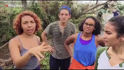 Puertorriqueños se organizan para limpiar el desastre de María