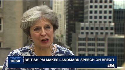 i24NEWS DESK | British PM makes landmark speech on Brexit | Friday, September 22nd 2017