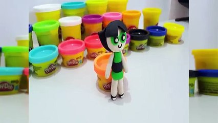 Powerpuff Girls Bubbles, Blossom & Buttercup Play-Doh Surprise Eggs How To Make!
