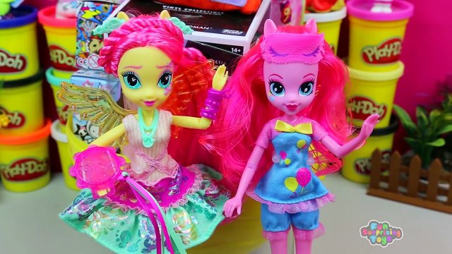 GIANT Fluttershy Surprise Egg Play Doh - MLP Equestria Girls LPS Little Charmers Mystery Minis Toys