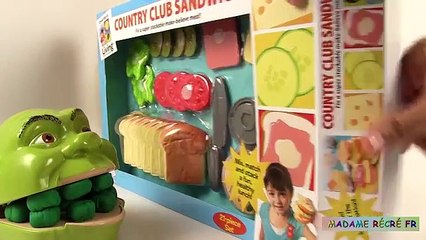 Shrek Mange un Sandwich Déjeuner Jeu dImitation à Découper