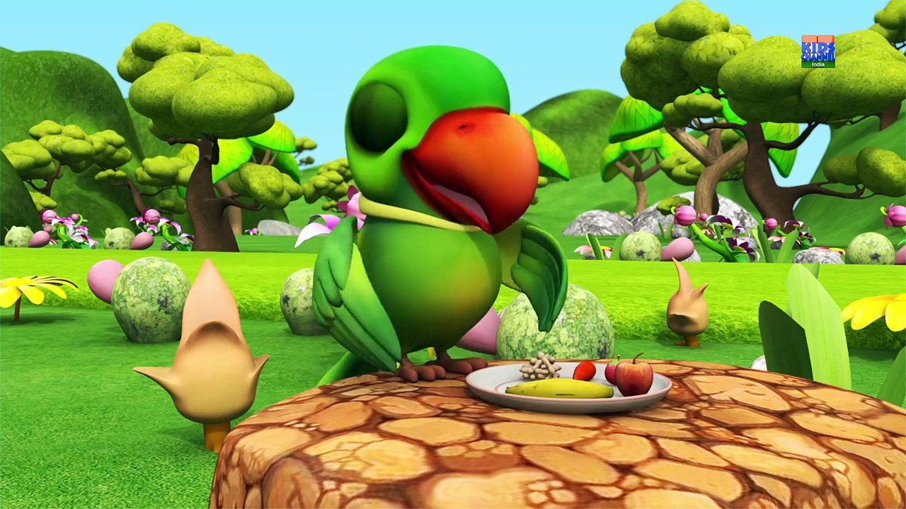 Main Tota Hare Rang Ka - Hindi Rhymes - मैं तोता मैं तोता - Hindi Rhymes For Kids - Baby Songs Hindi